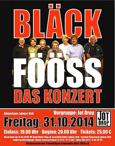 Konzert der Bläck Fööss am 31. Oktober 2014 in Birk