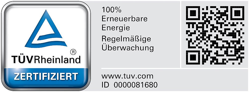 Logo: TÜV Rheinland zertifiziert